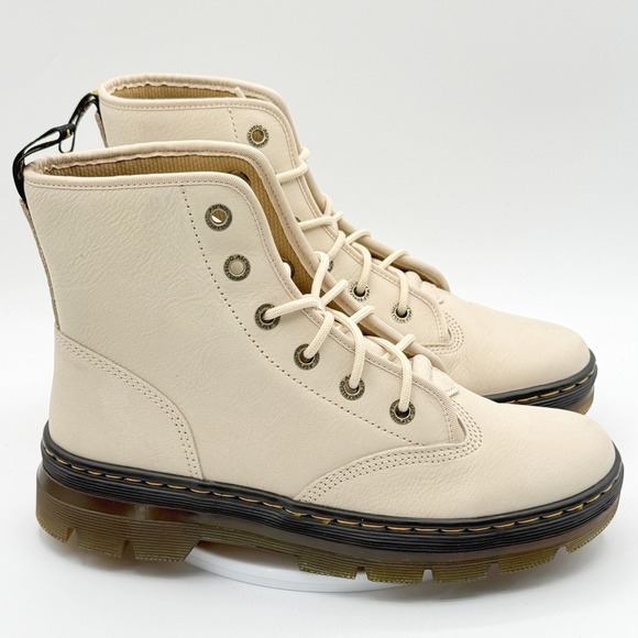 Dr. Martens Shoes - Dr Martens Charlee Chukka Boot 9 Womens Parchment Beige Milled Nubuck Waterproof